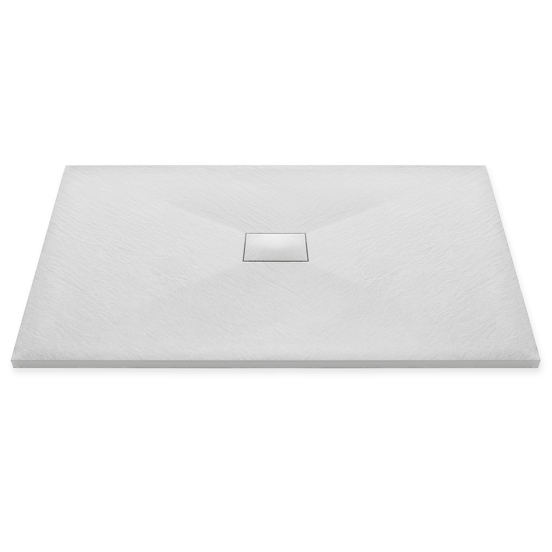 Thermopanel White Smc Shower Trays Base Slate Stone Effect Textured Non Slip - 1600 X 1000Mm
