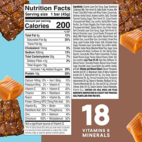 Zoneperfect Protein Bars, 10G Protein, 18 Vitamins & Minerals, Nutritious Snack Bar, Salted Caramel Brownie, 36 Bars #TOP5