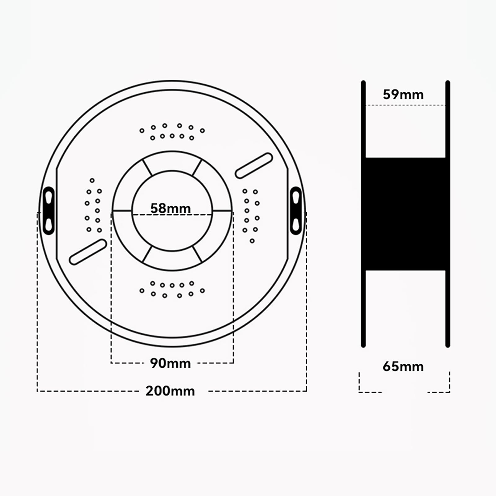 Filamento per stampante 3D PETG ad alta velocità Filamento per stampa iper da 1,75 mm Bobina da 1 kg (2,2 libbre) Precisione del materiale di stampa 3D ± 0,02 mm per la maggior (Nera)
