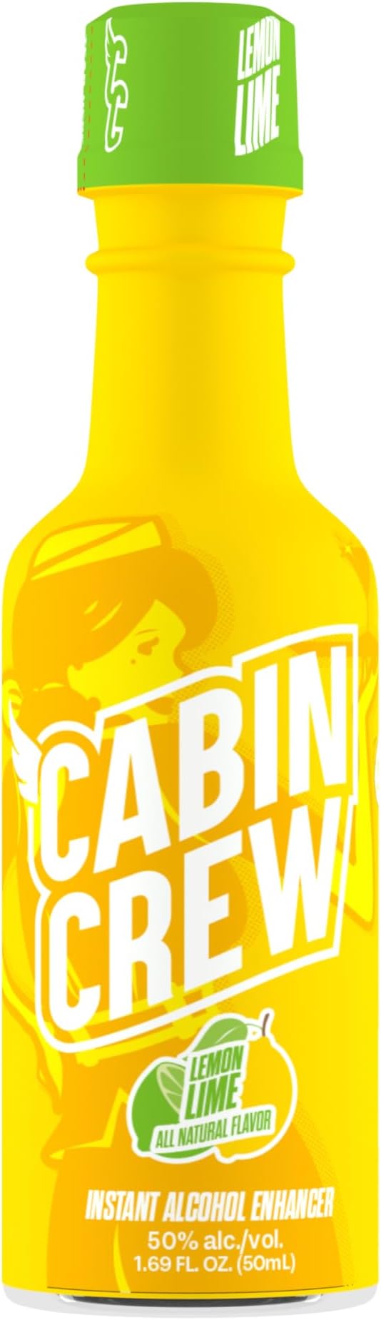 Cabin Crew Real Fruit Flavored Liquid Enhancer 1.69 fl. oz. (Lemon Lime)