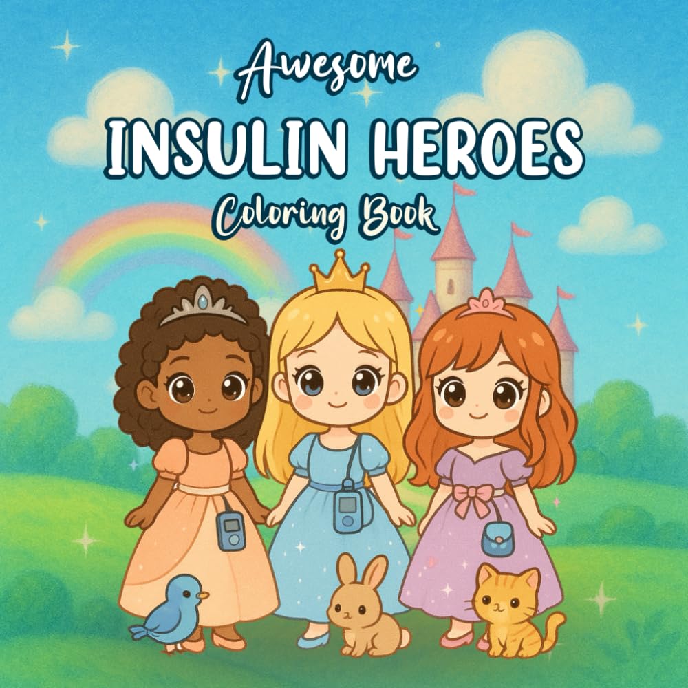 INSULIN HEROES: A Fun and Empowering Coloring Book for Kids Featuring Type 1 Diabetes Superheroes, Inspiring Stories, and Confidence-Boosting