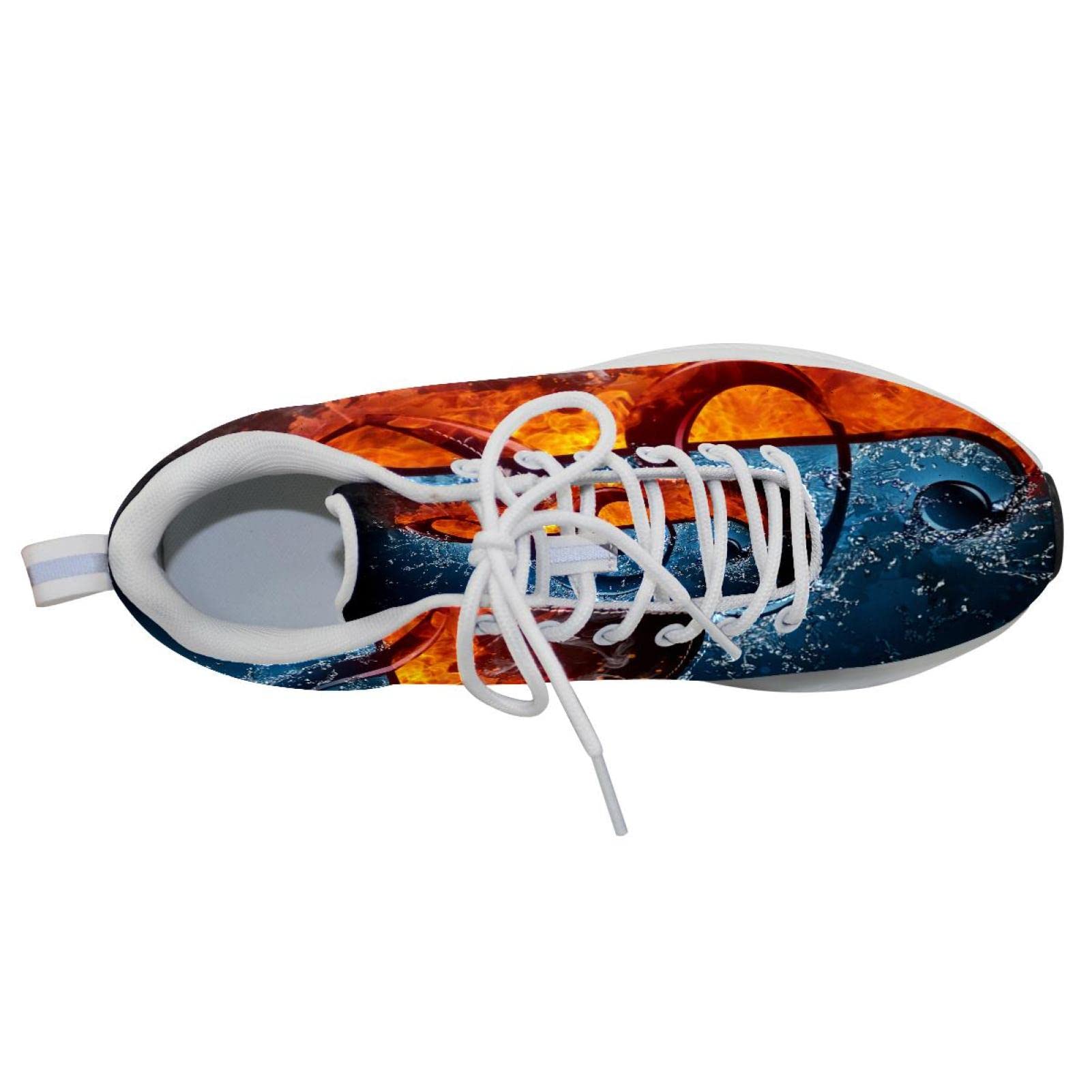 Sneakers personalizzate Scarpe da passeggio leggere Running Athletic Casual Sneakers antincendio e acqua Note musicali, multicolore, 10 US