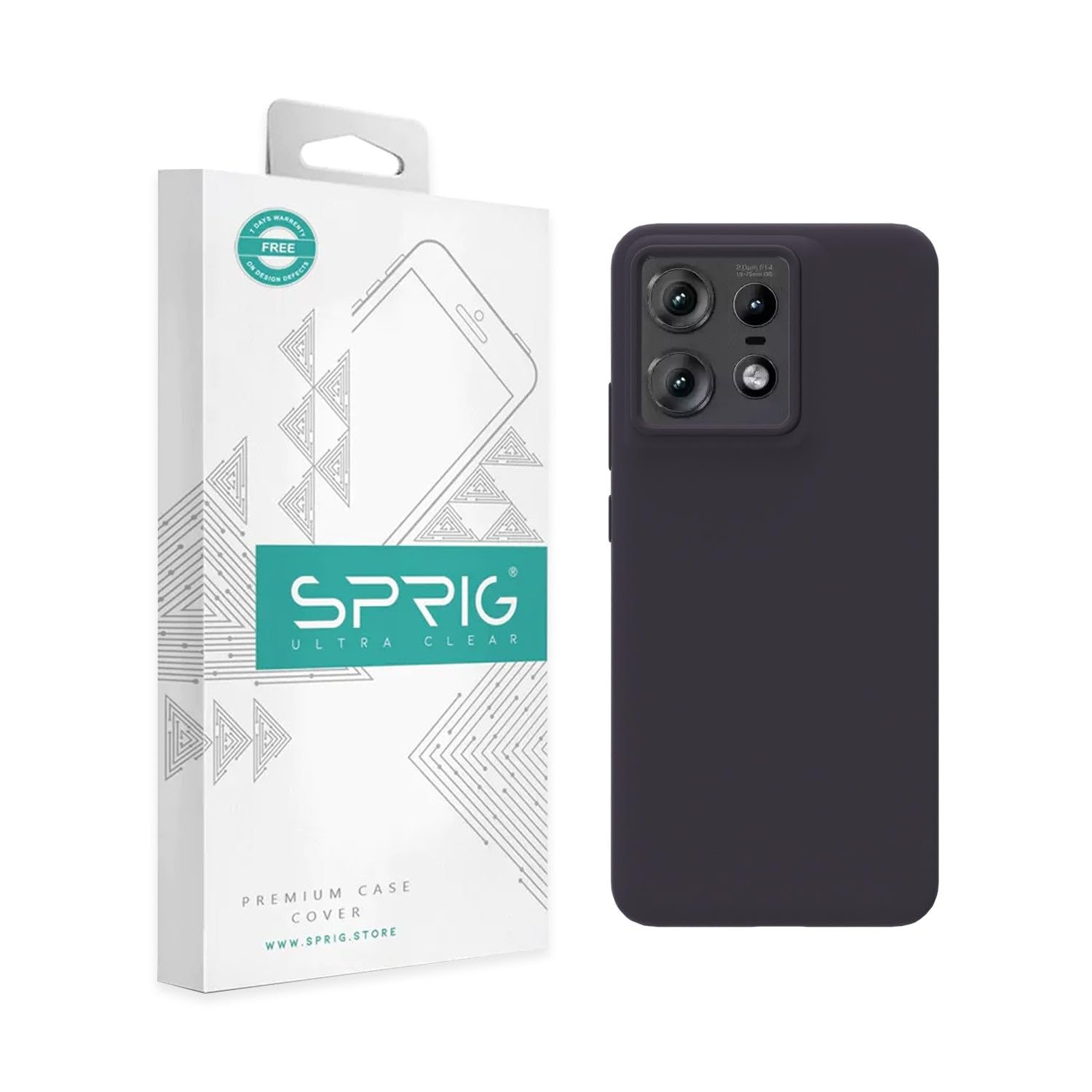 SPRIG Liquid Silicon Back Cover/Back Case for Moto Edge 50 Pro (Charcoal Grey) (B0D8SH32PQ) Amazon Price History, Amazon Price Tracker