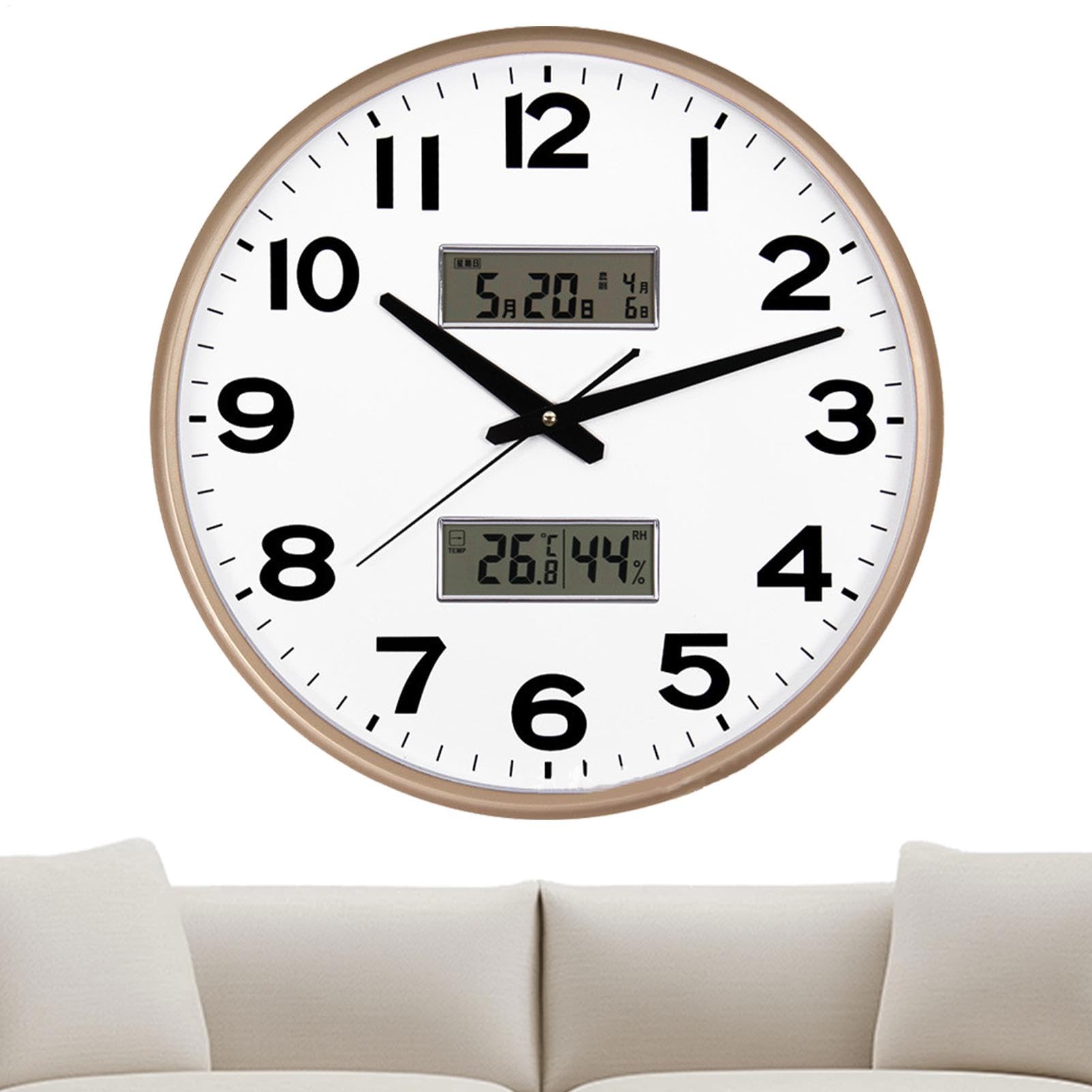 Horloge murale de cuisine avec température LCD pour réussir vos recettes