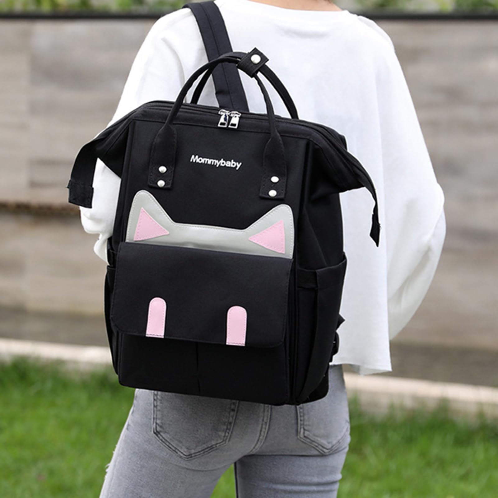 Generico Rucksack für Babybeutel – Rücken-Wickel-Paket | verstellbare | Windeltasche mit großer Kapazität | für Kinder | Multifunktionaler Windelrucksack für unterwegs