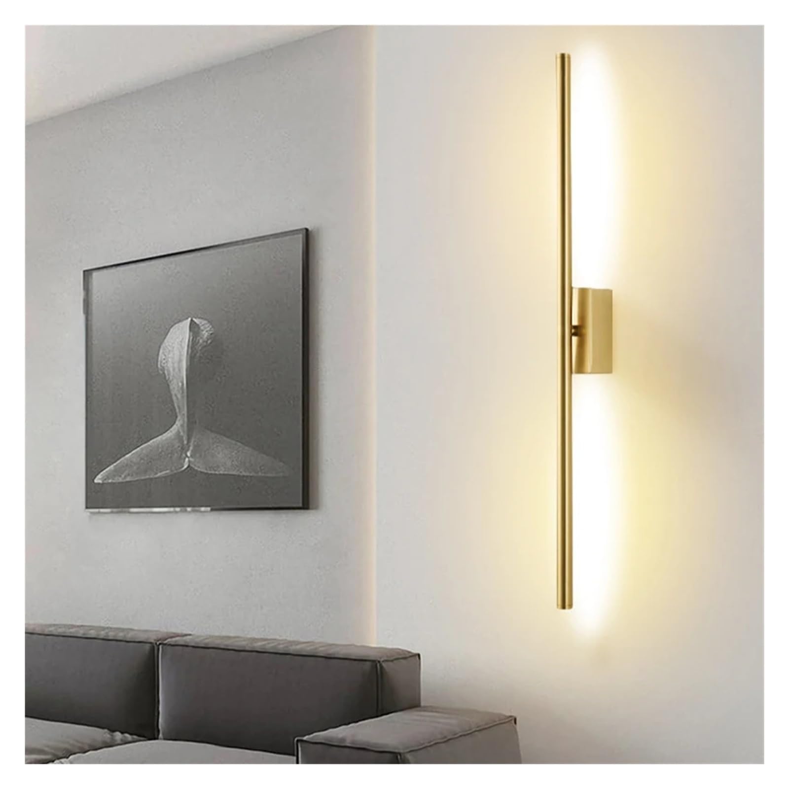 Lámpara de pared LED lineal para crear luz de fondo cálida en el salón o dormitorio moderno