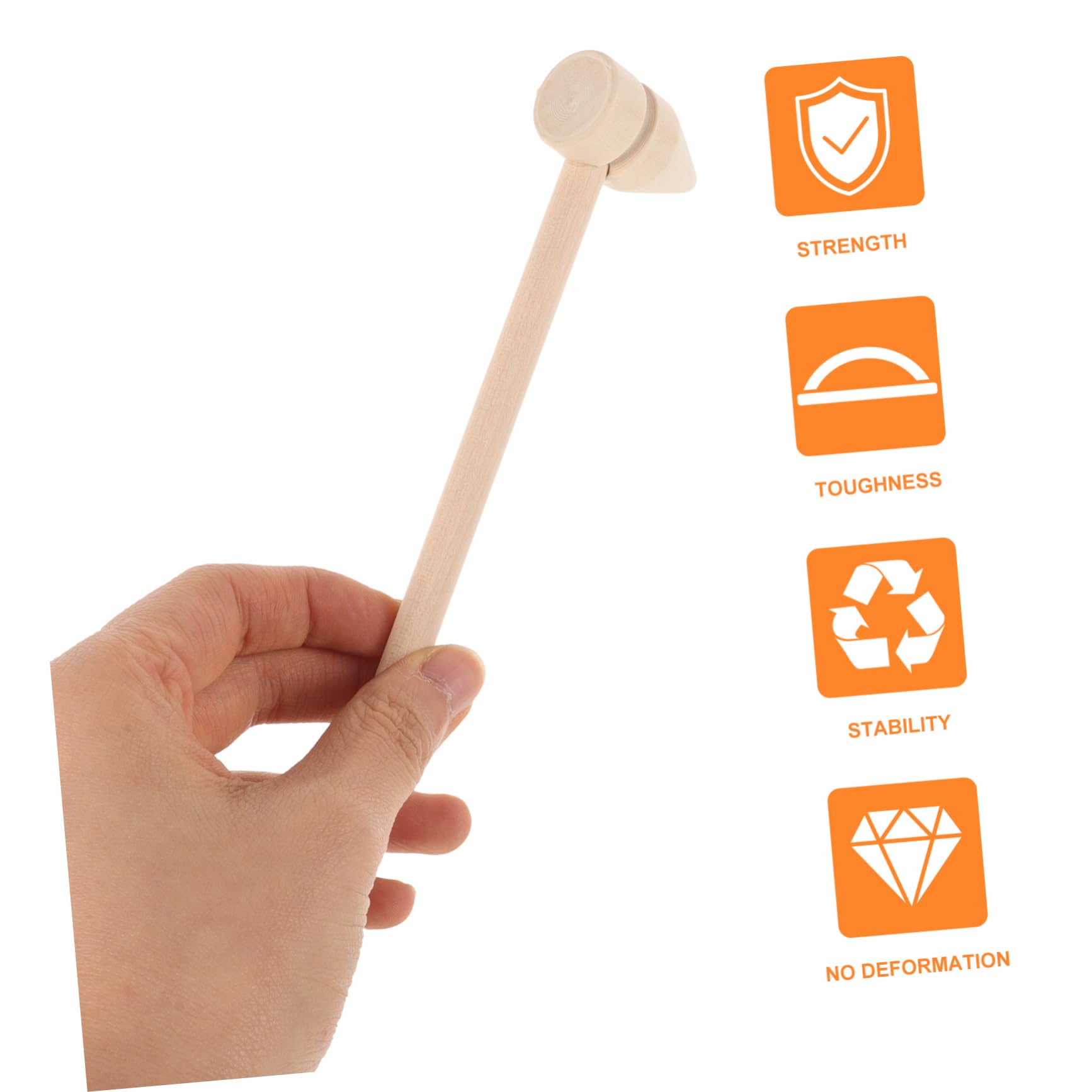 HOMSFOU Small Hammer Toys Wooden Hammer Set Mini Mallets Hammering Tools Gavel Mallet Boys and Girls Building Blocks Perfect for Parties