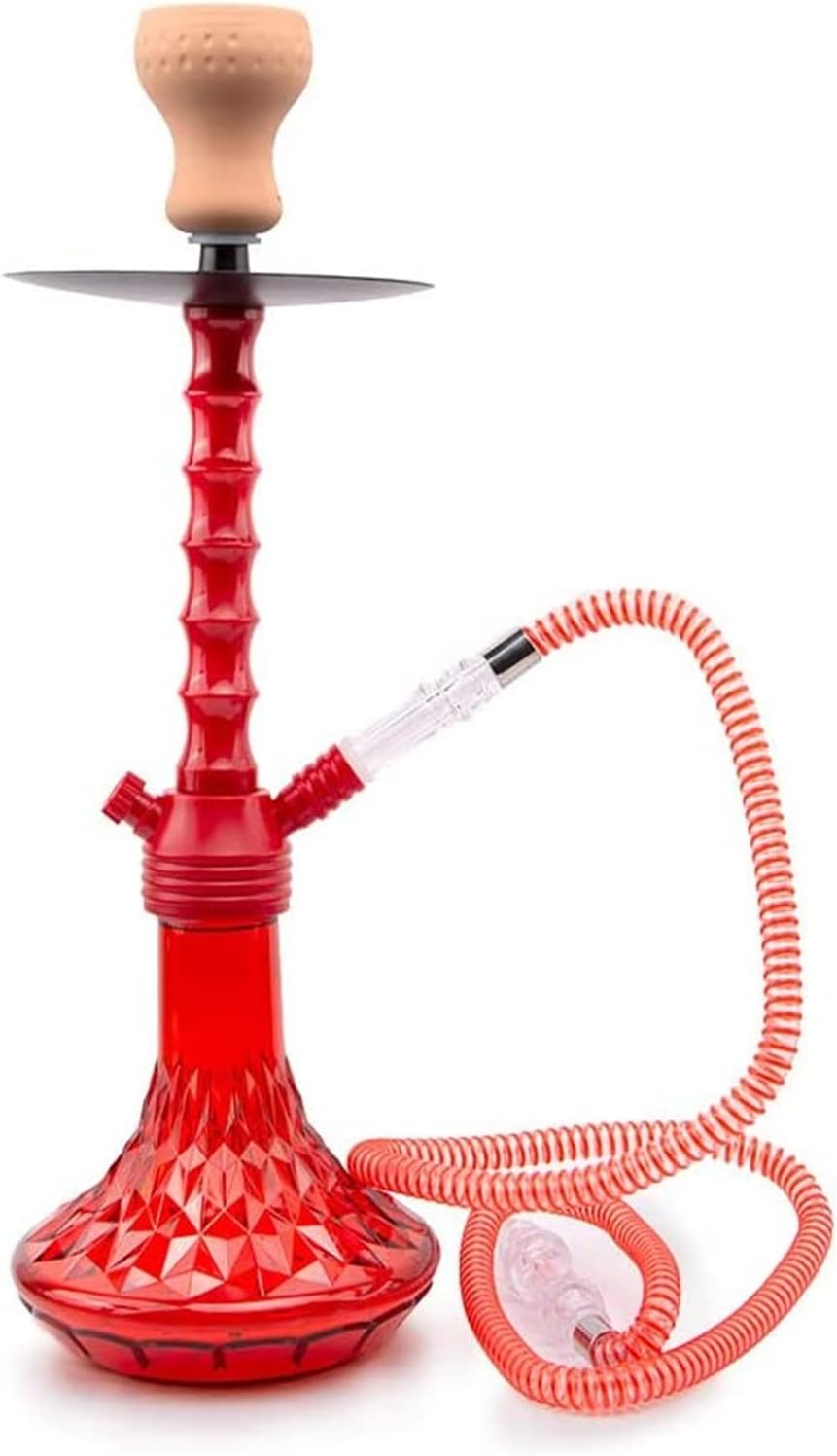 Smokeless Inhalers 49cm Acrylic Hookah Medium SinglePipe Fitting
