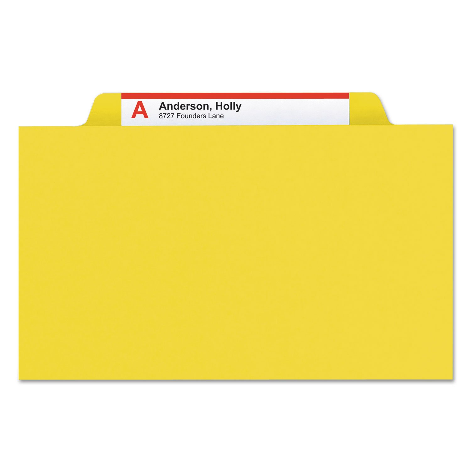Smead Classification Folders, Pocket Style Divider Legal Yellow Giallo cartella