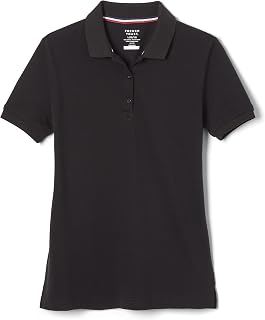 French Toast Women's Cotton Blend Stretch Pique Polo Shirt - Soft Juniors Fit School Uniform