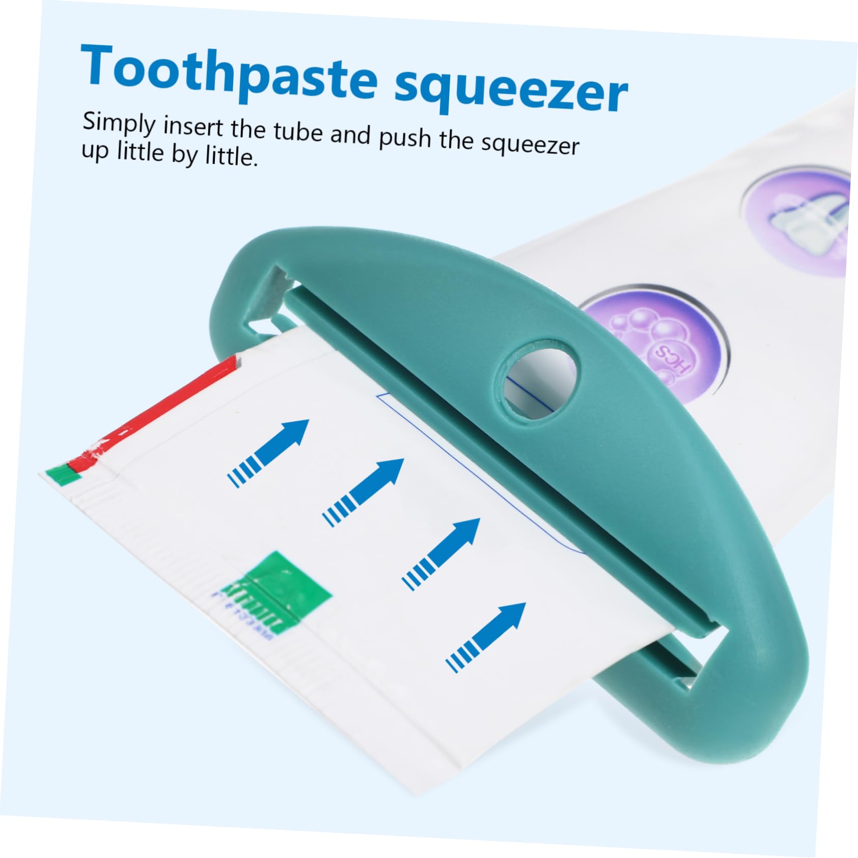 MOLUCKFU Toothpaste Tube Clip 8 Pcs Manual Squeezers for Boys and Girls Sturdy Plastic Wide Application