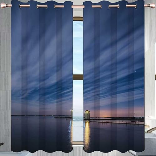 Batemans - Cortinas opacas para ventana de dormitorio, 2 paneles, cortinas opacas de 85 pulgadas de ancho x 85 pulgadas de alto