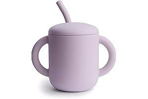 mushie Silicone Training Cup & Straw for Toddlers