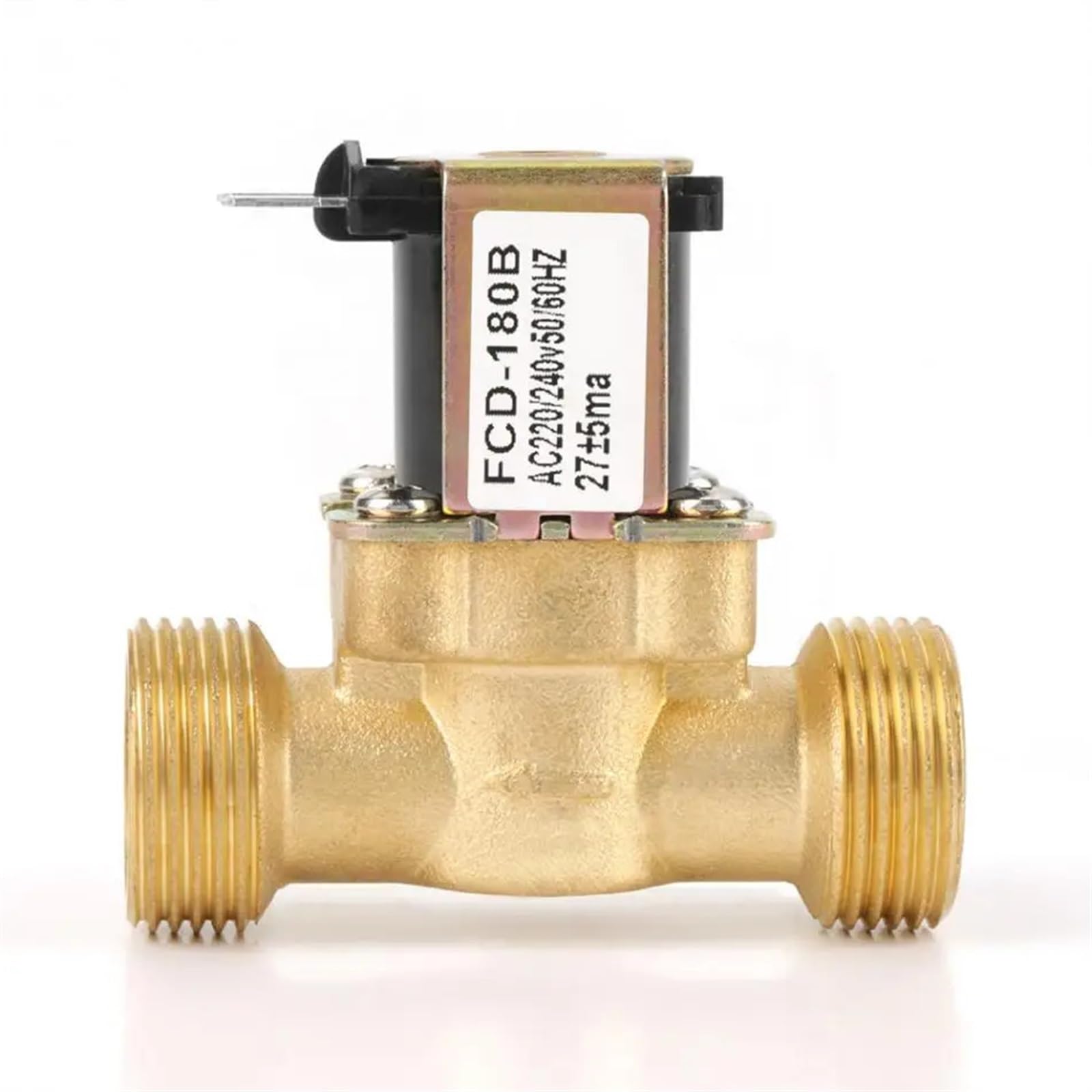 AC 220V G1/2 G3/4 220/240V Normal Closed Pilot-Operated Water Control Inlet Electric Magnetic Solenoid Valve(G3-4)