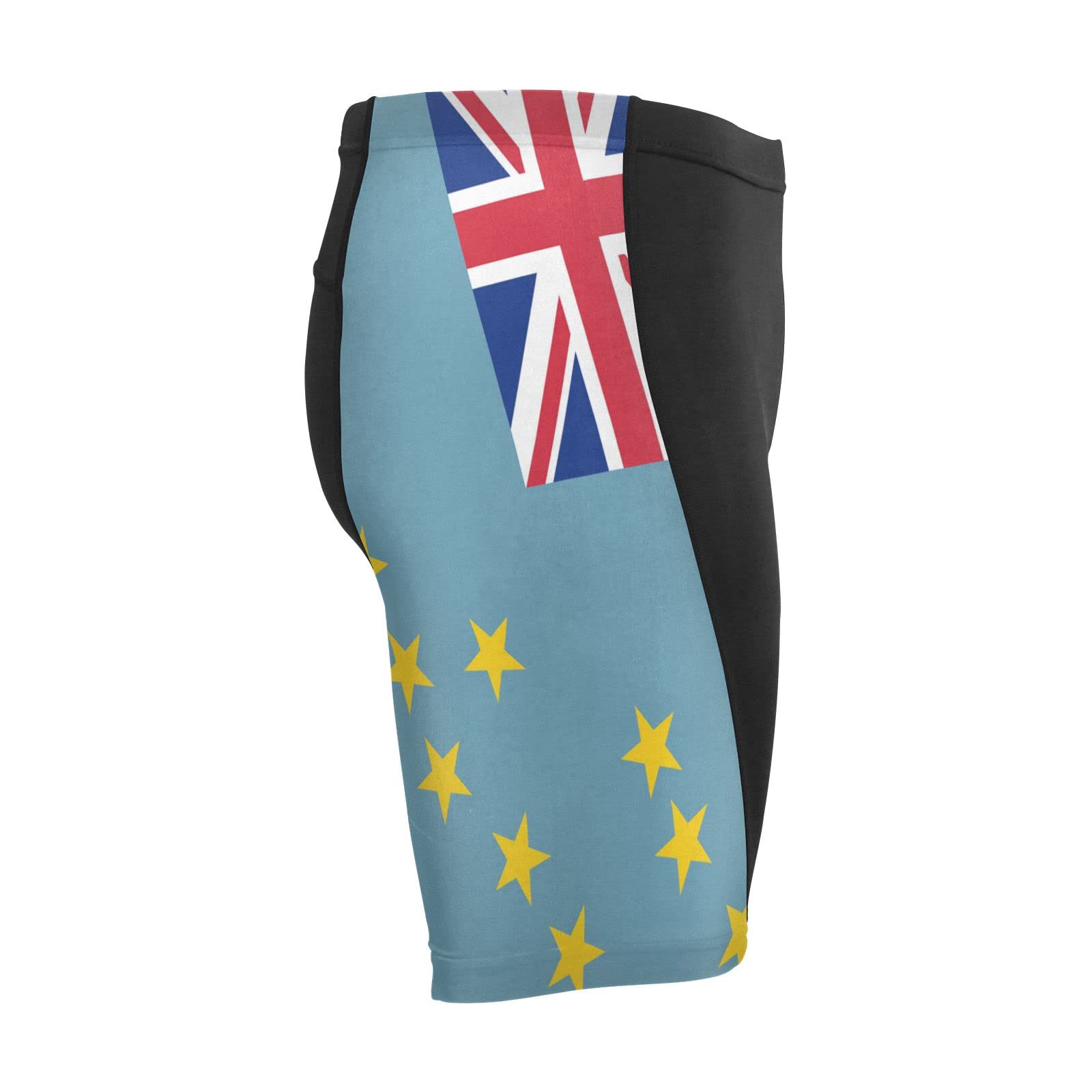 Tuvalu Flag Men's Bike Shorts Padded Cycling Bicycle Biking Shorts Tight Multicolor