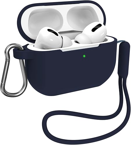 MILPROX AirPods Pro 2 funda, funda protectora con llavero de cuerda de silicona, a prueba de golpes, suave, delgada, accesorios para AirPods Pro 2