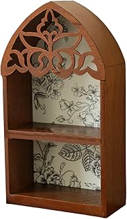 Crystals Display Shelf for Wall, Wooden Stone Rock Display Stand Holder, Wall Mount Decorative Storage Holder, Trinkets Organizers Shelf,for Crystal, Essential Oil, Stone Organizers