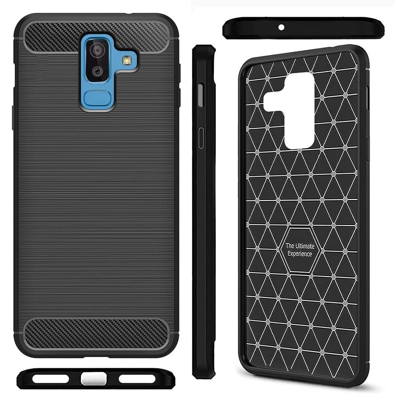 Image of Hybrid Carbon Fiber Back Case for Samsung Galaxy J8 2018 (Black)