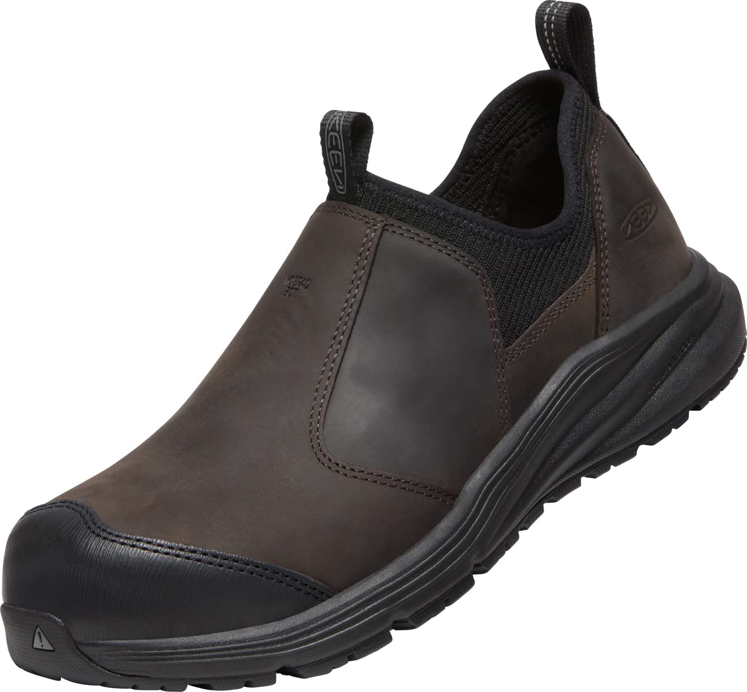 KEEN Utility Mens Men’s Vista Energy+ Shift Low Height Composite Toe ESD Leather Slip on Industrial Work Shoes