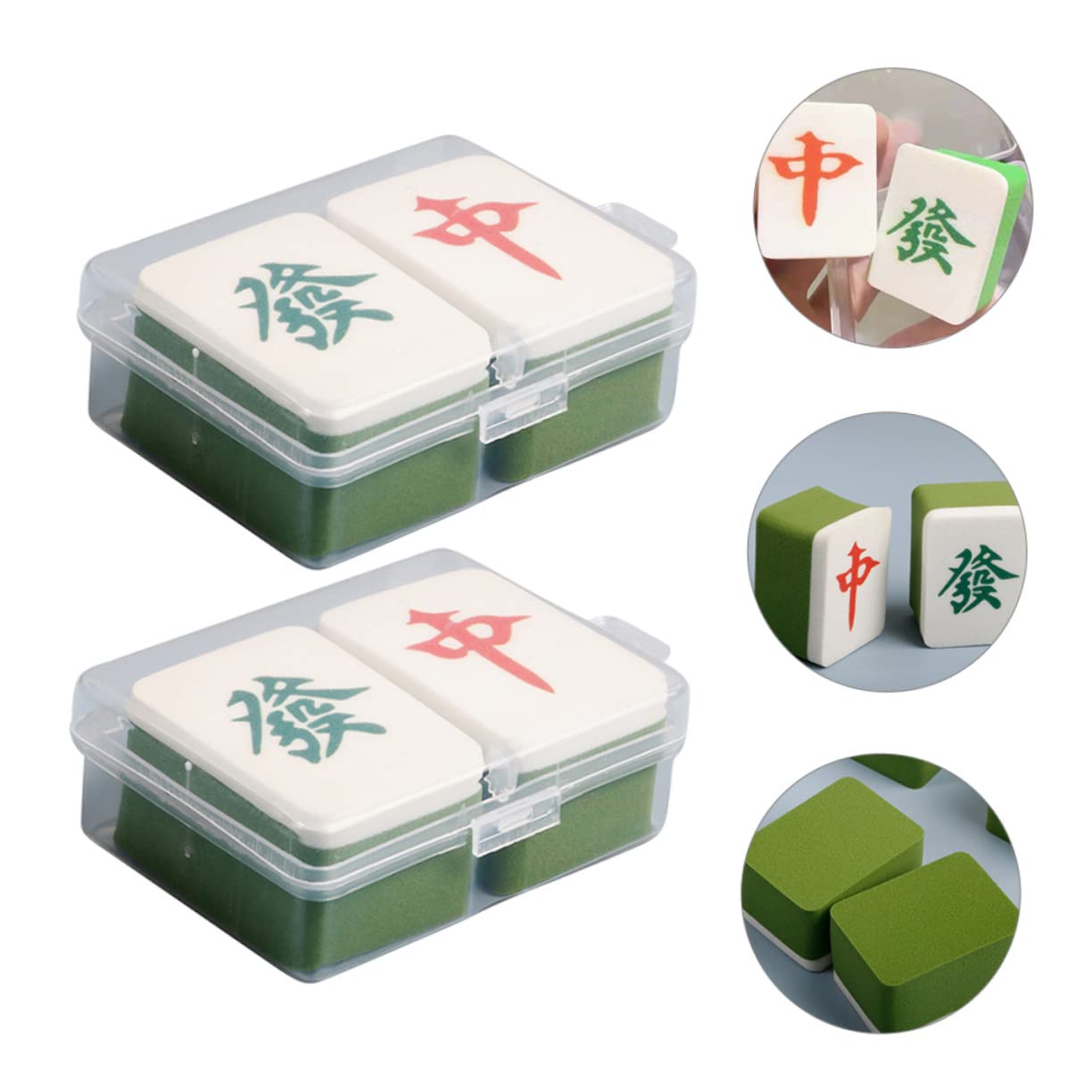 Healeved 5 Set Di Applicatori Per Fard E Cipria Per Il Trucco Set Da 4 Pezzi*5