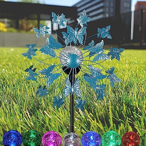 Wind Spinners For Yard And Garden-Wind Sculptures & Spinners-Wind Spinners Outdoor Metal Large For Park, Yard, Driveway, Sidewalk Light #TOP4