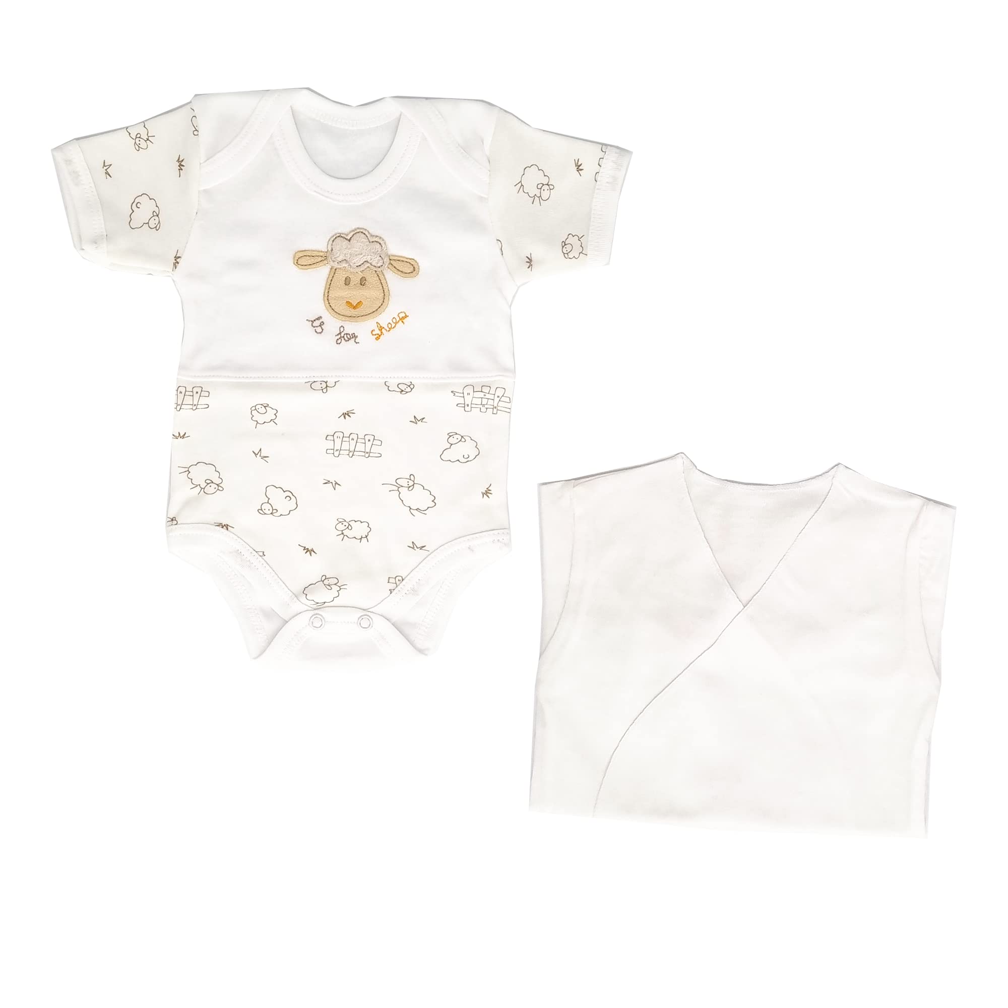 Huanger Ipeksi Baby Neugeborenen Baby Set 100% natürliche Baumwolle Erstausstattung Erstlingsausstattung Ausstattung Unisex Kleidung Geschenkset Babyausstattung mit 10 Teilig für Babys 0-4 Monate