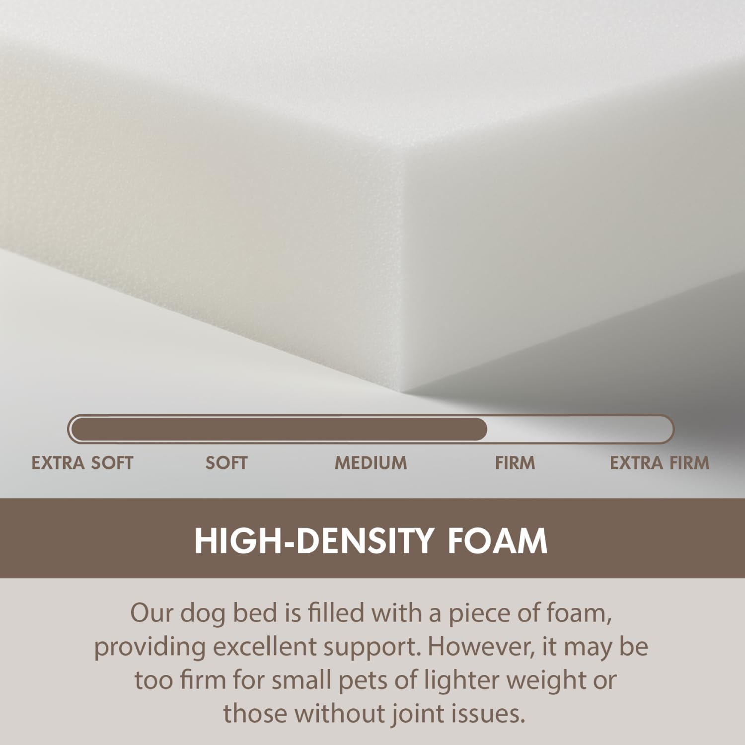 Cozzze Orthopedic Calming Dog Bed for Large Dogs, Anti Anxiety Pet Bed with Removable Washable Cover, Fluffy Dog Sofa Bed Supportive Foam, Beige