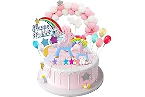 Unicorn Party Cake Topper Kit: Delightful Unicorn Decor for Magical Celebrations