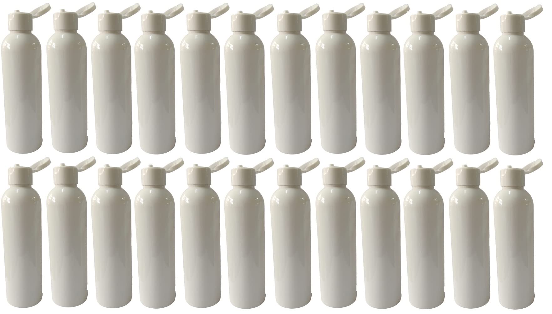 100 ML MILKY ROUND WHITE FLIP TOP CAP Plastic Bottles Size Cosmetic Travelling Containers Small Leak Proof Squeeze Bottles| Pack of 24-image-32