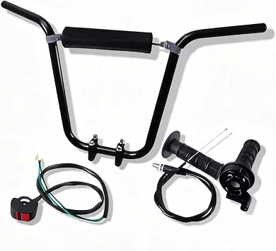 7/8 Mini Bike Handlebars 14" Ape Hangers Handlebar Kit for Coleman CT200U CT200U-EX BT200X CT100U Baja DB30 Motovox MBX10 MBX11 Mega Moto MMB80 Minibike Parts