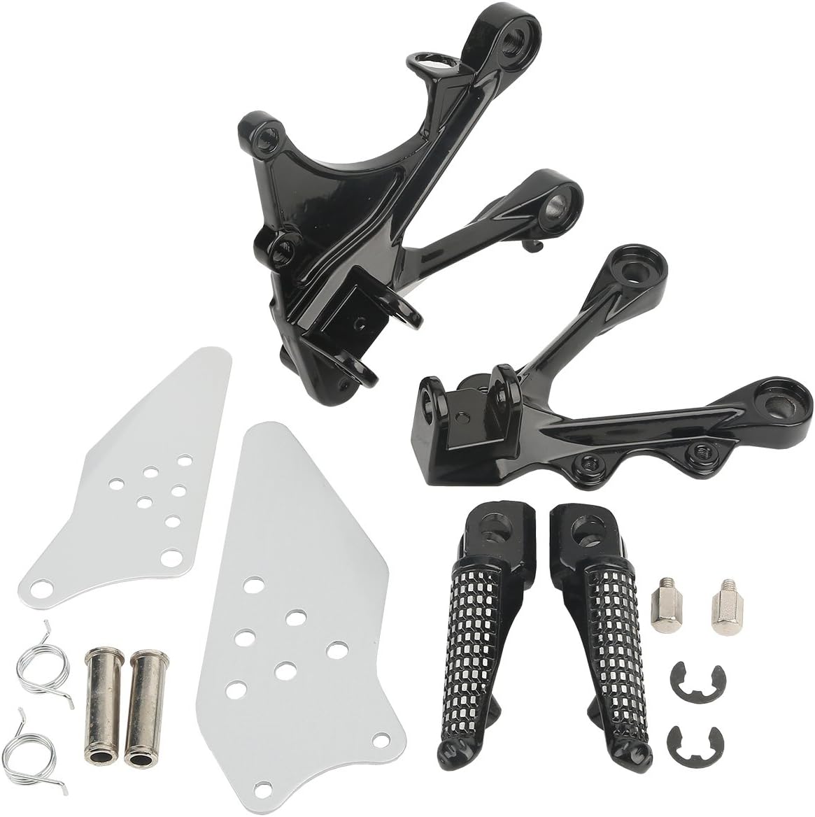 XMT-MOTO Front Footrest Foot Pegs Bracket for KAWASAKI ZX6R 2005-2008,for KAWASAKI ZX636 2005-2006
