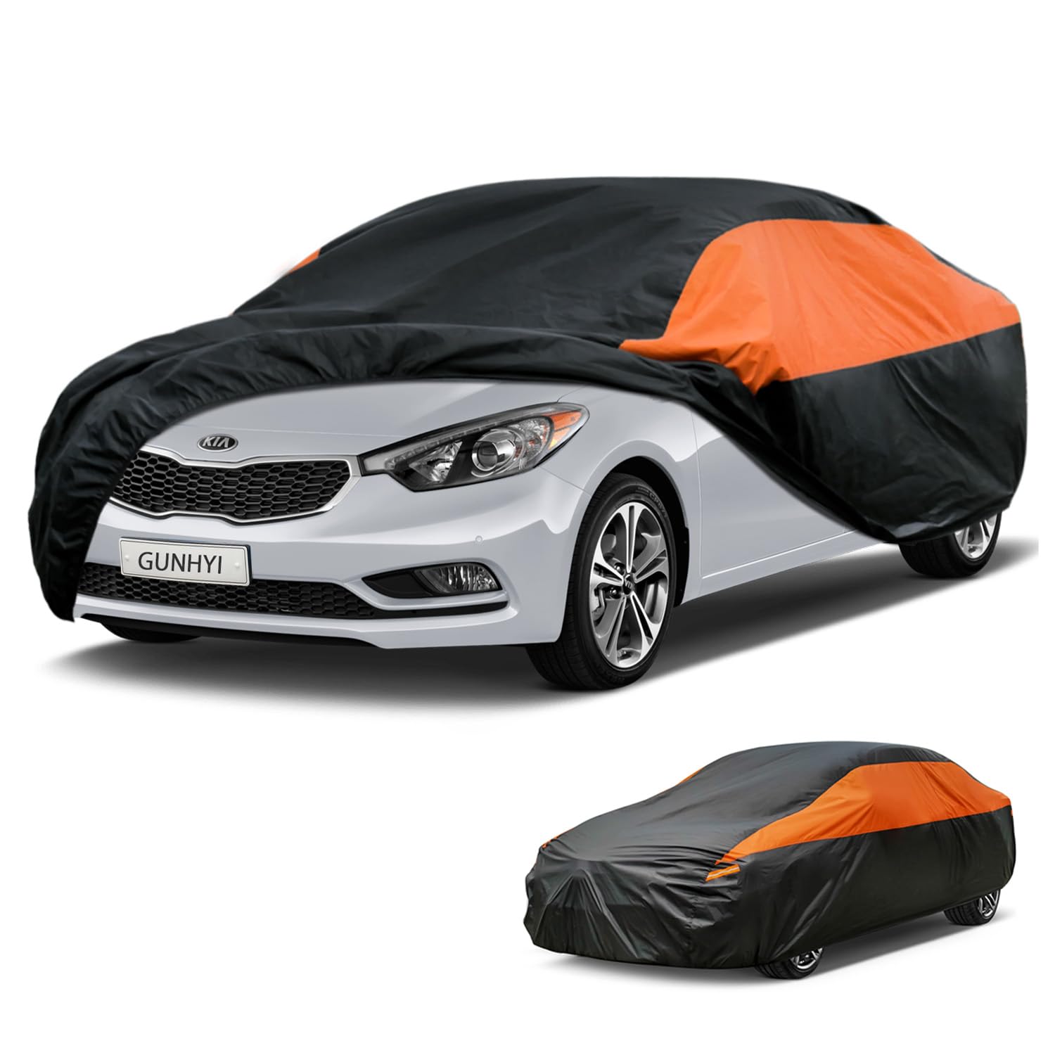 GUNHYI Waterproof Full Car Cover Custom Fit Kia Forte/Kia K4 Sedan