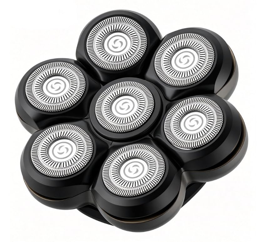 Washable 7 Blade Floating Replacement Heads Wet and Dry Easy to Clean