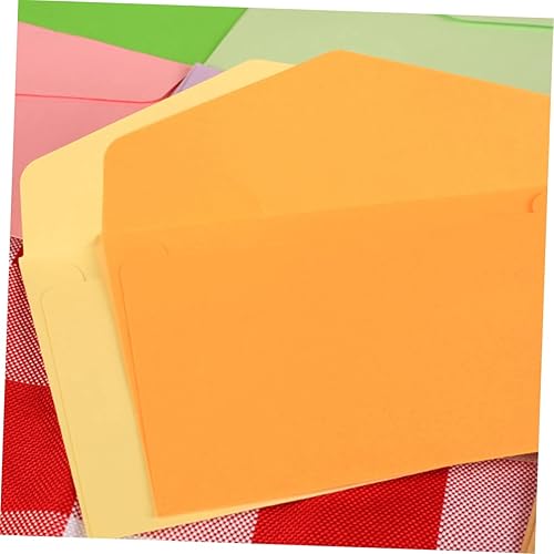 Miniatura 9 de FUNOMOCYA 100 mini sobres de sobres para tarjetas, sobres coloridos surtidos conjunto de sobres en blanco