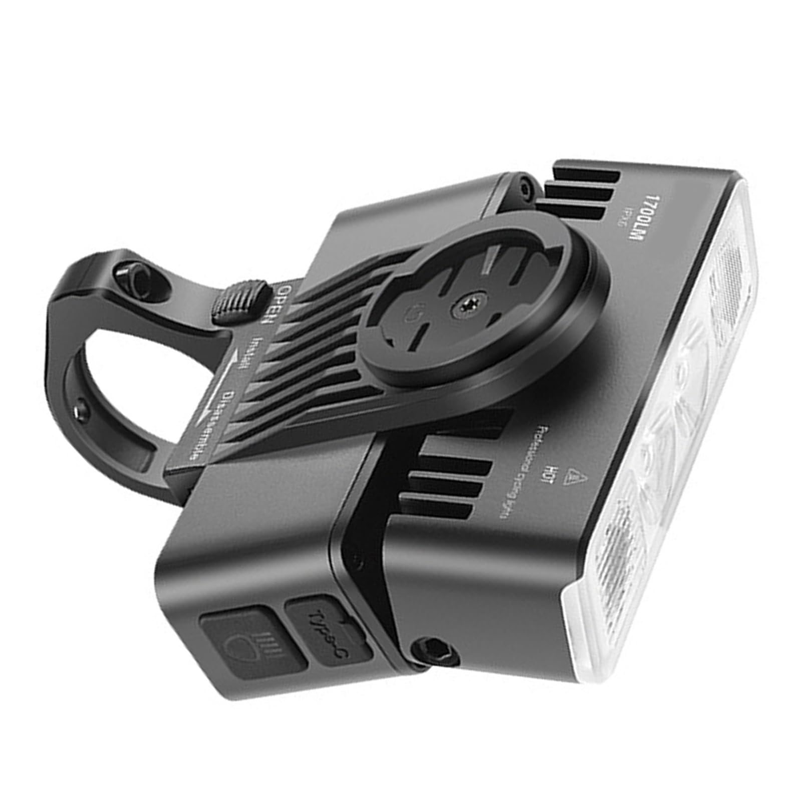 Luces de Bicicleta Recargables 1700LM Luces LED Superbrillantes para Bicicleta Antideslumbrantes Faros Delanteros para de Noche, Carretera, Montaña, Ciudad, Tipo Manillar, Aleación Aluminio,