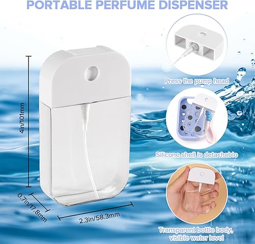 Miniatura 3 de Paquete de 1 estuche de silicona compatible con Touchland Crocs desinfectante de manos en aerosol (apto para 1 onza líquida30 mL Ver), con 5 dijes y