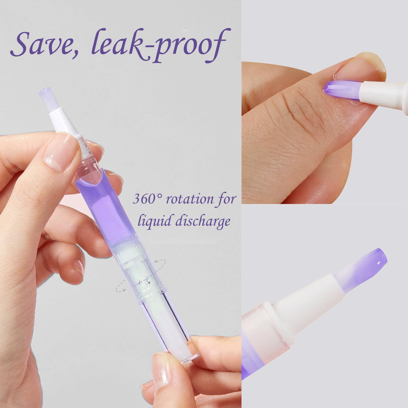 1 pz Trattamento cuticole in penna, olio nutriente alla lavanda, applicatore a pennello, previene pellicine e secchezza, per ufficio, viaggi e uso quotidiano, indispensabile per mani curate