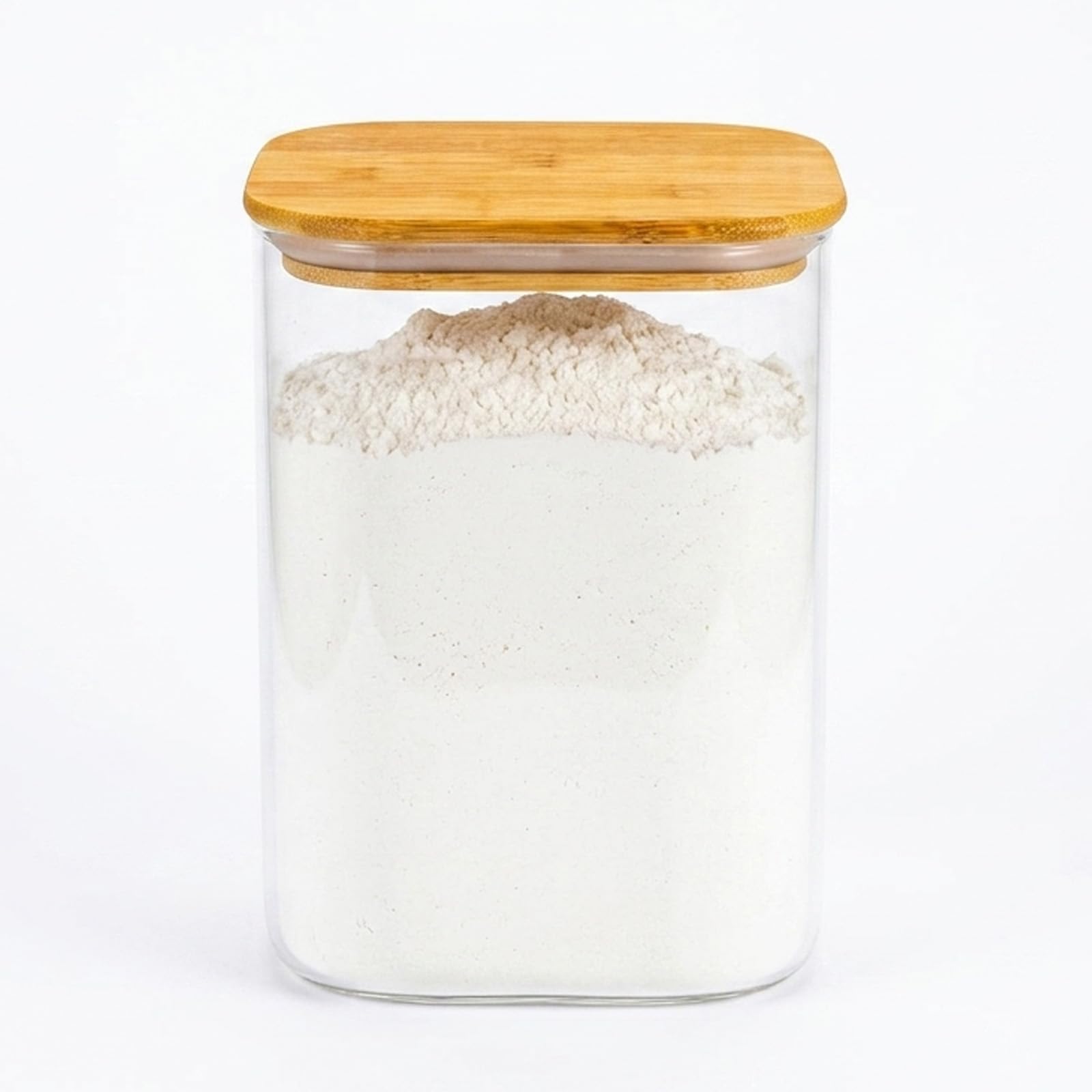evergoods 3.4L Glass Storage Jar with Bamboo Lid Airtight