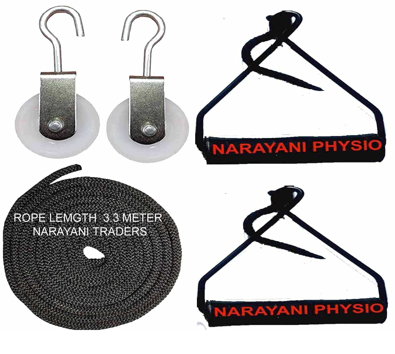 Narayani Traders PHYSIO Pulley and Rope Hand Shoulder Exerciser or Frozen Shoulder Exercise Kit Black (B09RMVKT9F) Amazon Price History, Amazon Price Tracker