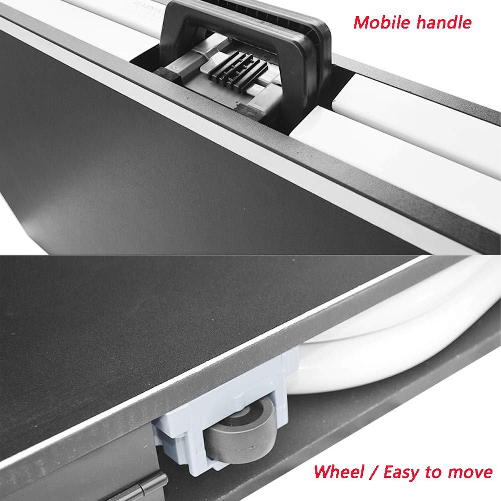 RSGK Tavolo da Ping-Pong Pieghevole, Tavolo da Ping-Pong familiare Pieghevole con puleggia, Tavolo da Ping-Pong Professionale per Adulti per Adulti e Genitori