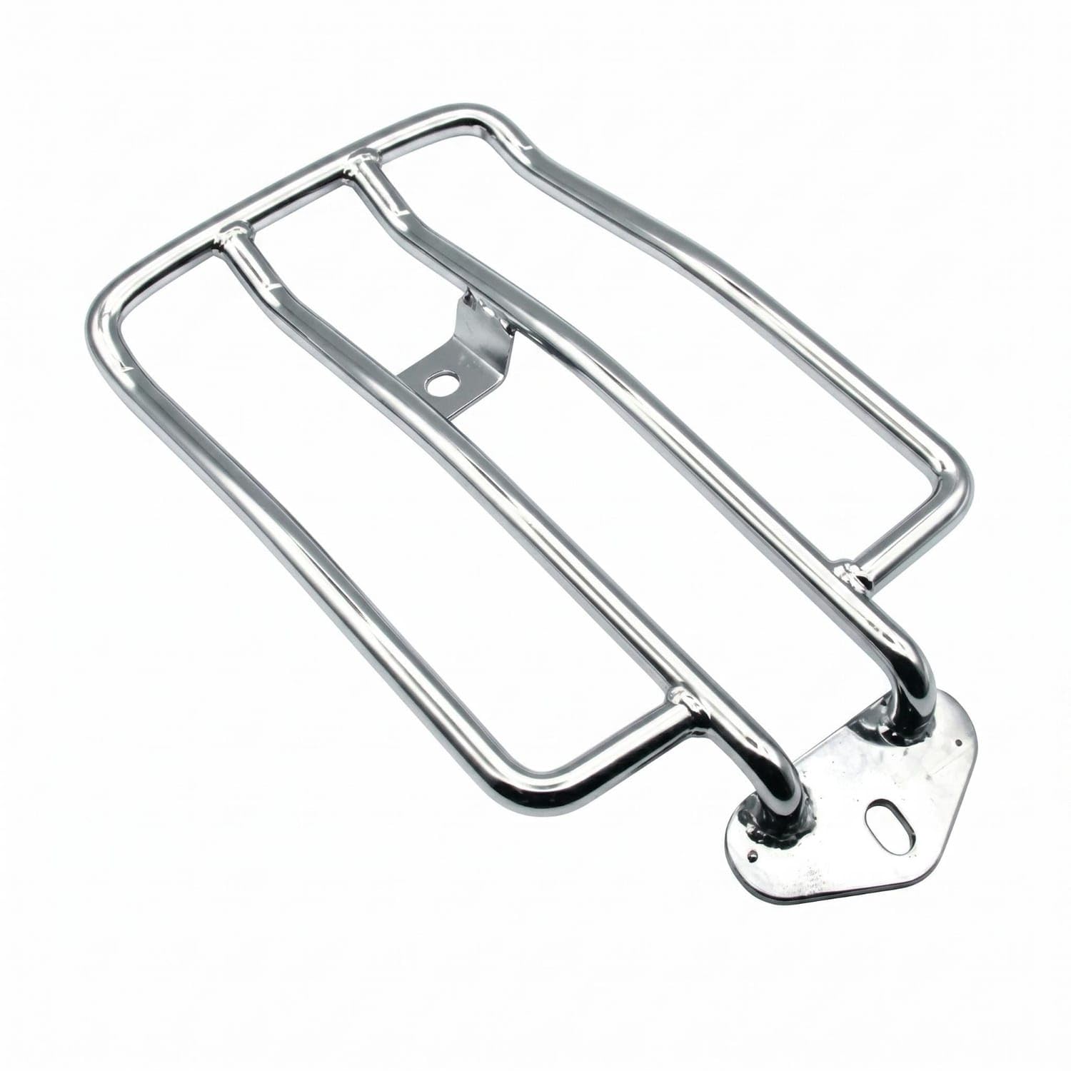 styleheaven flat mounting plate motorcycle rear luggage rack rectangular | frame motorcycle rear mudguard rack unobstructedbar vehicle accessory even finish, 883 rear rack silver