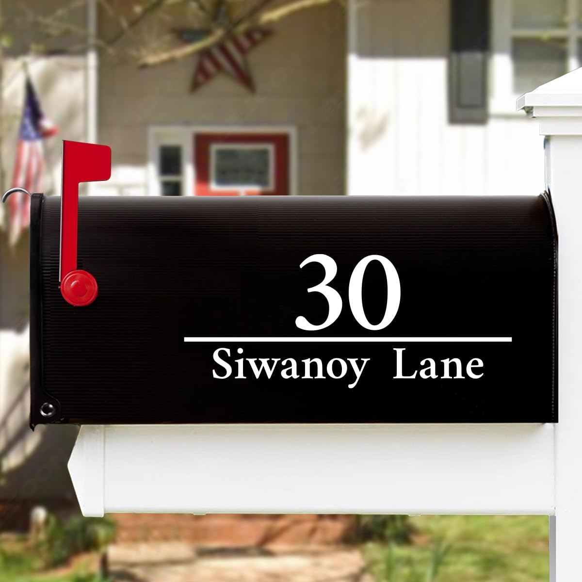 LESOON Custom Mailbox Decal, Personalized Address Decals, Mailbox Stickers - CMN02