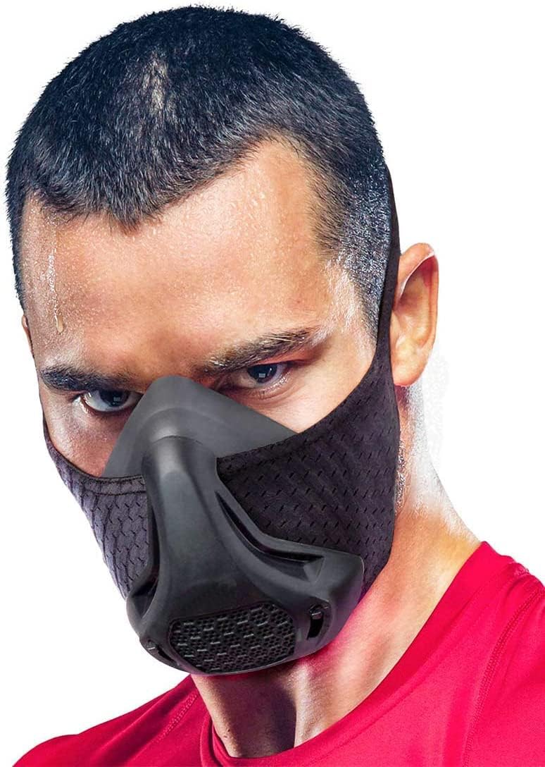 Workout Mask - High Altitude Elevation Simulation - for Gym, Cardio, Fitness, Running, Endurance and HIIT Training [16 Breathing Levels]