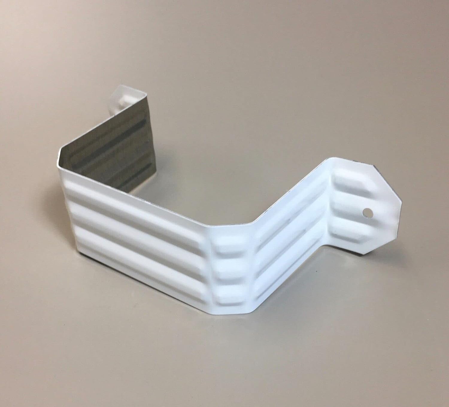 Gutter Downspout Strap 2x3 White (Leader Strap 2x3 White)