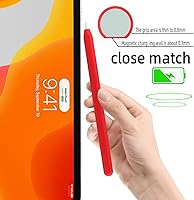 Vista 5 de Funda ultra delgada de silicona compatible con Apple Pencil de 2ª generación, funda protectora de silicona para iPad Pro de 11/12.9 pulgadas 2018