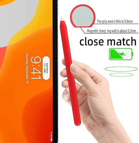 Miniatura 5 de Funda de silicona ultrafina compatible con Apple Pencil de 2 generación, funda protectora de silicona para iPad Pro 11 de 12.9 pulgadas 2018, funda