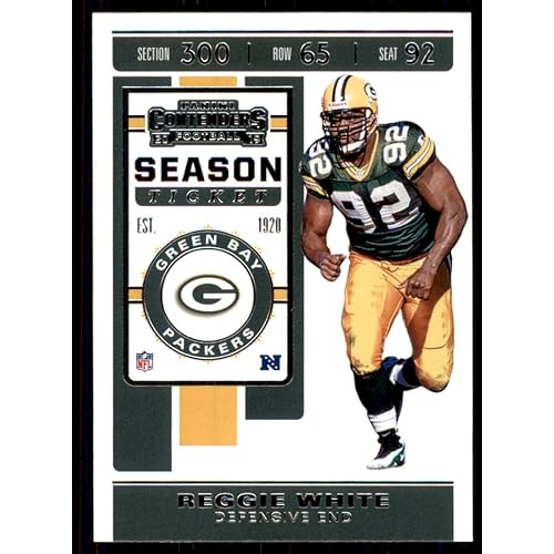 2019 Panini Contenders NFL Season Ticket Football #2 Reggie White Green Bay Packers Official NFL Trading Card