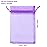 ANZNKU 100 PCS Small Organza Bags 4x6 Inches, Purple Gift Drawstring Pouches For Halloween Party Festival Earrings Cosmetic Favor Mesh Gift Bags
