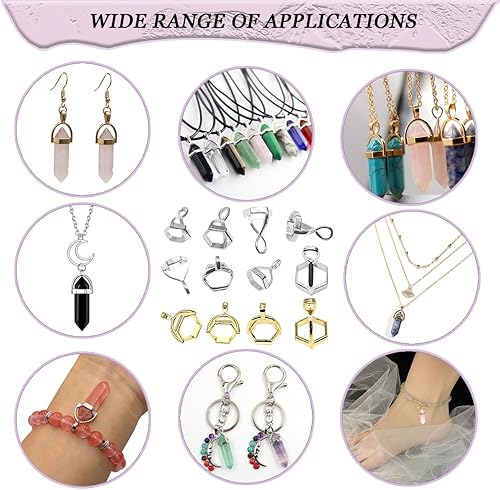 Miniatura 5 de 120 piezas de 2 colores hexagonales de cuentas para hacer joyas