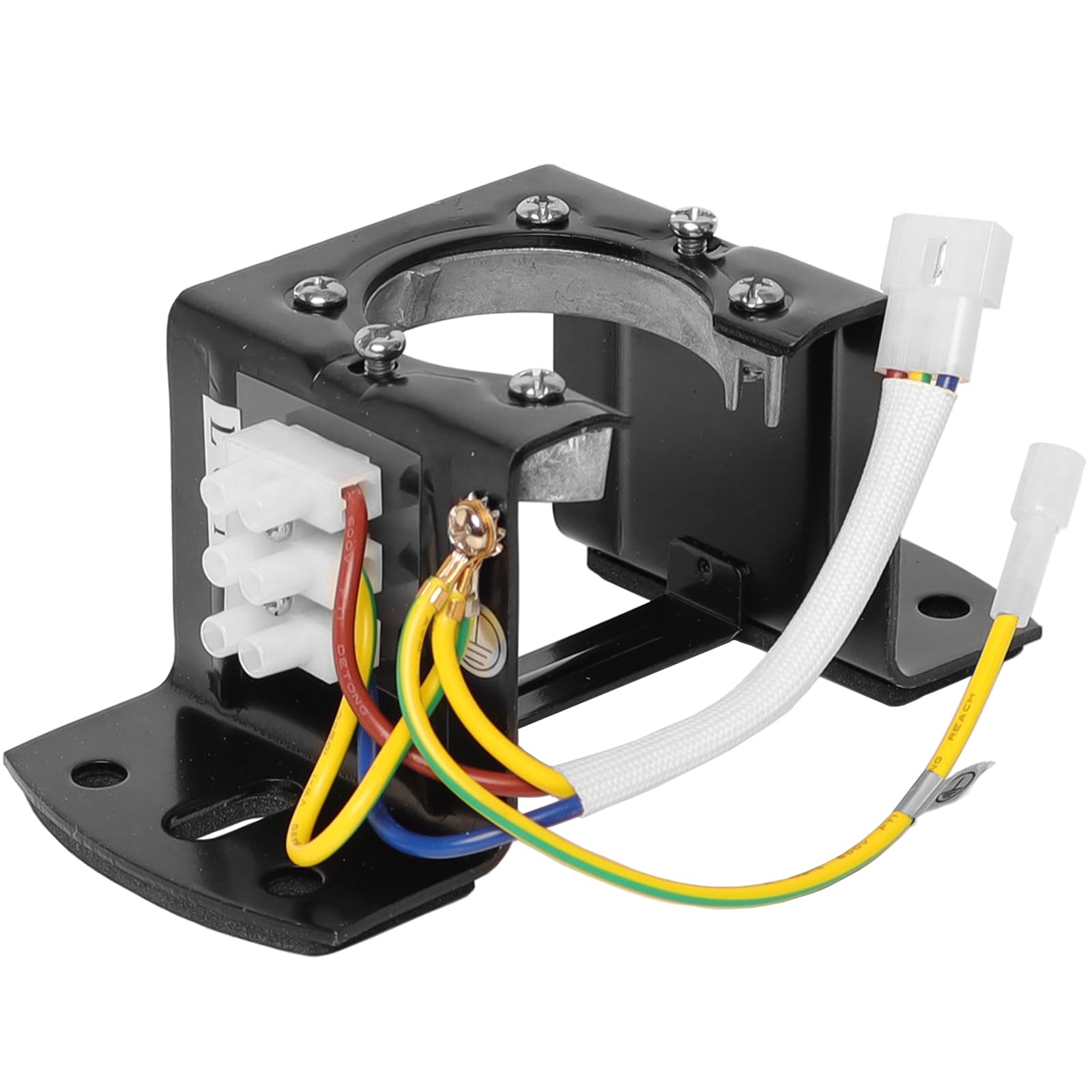 Ceiling Fan Mounting Bracket With Terminal Block – Sloped Cathedral Canopy Bracket – Heavy Duty Steel (Type B)
